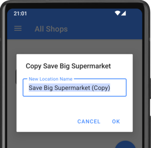 Copy Shop Dialog