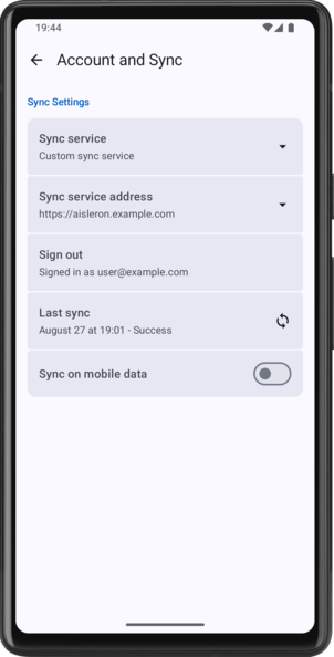 Account Preferences Page